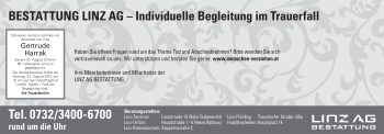 Traueranzeige von Bestattungen vom 20.08.2015 von OÖNachrichten