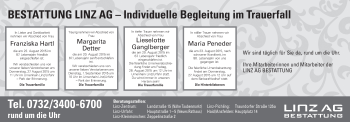 Traueranzeige von Bestattungen vom 26.08.2015 von OÖNachrichten