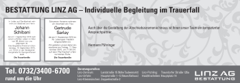 Traueranzeige von Bestattungen vom 07.09.2015 von OÖNachrichten