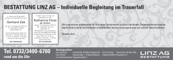 Traueranzeige von Bestattungen vom 01.10.2015 von OÖNachrichten