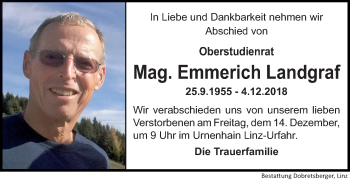 Traueranzeige von Emmerich Landgraf von OÖNachrichten