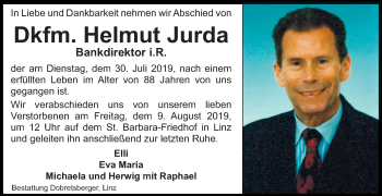 Traueranzeige von Helmut Jurda von OÖNachrichten