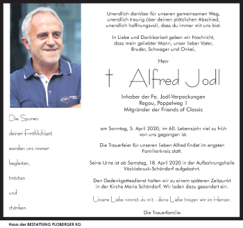 Traueranzeige von Alfred Jodl von OÖNachrichten