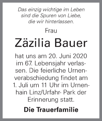 Traueranzeige von Johann Würmer von OÖNachrichten