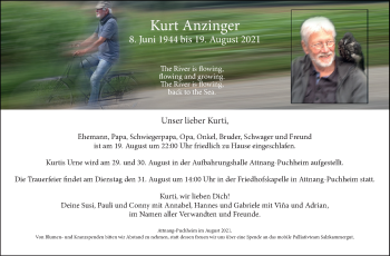Traueranzeige von Kurt Anzinger von OÖNachrichten
