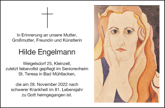 Traueranzeige von Hilde Engelmann von OÖNachrichten