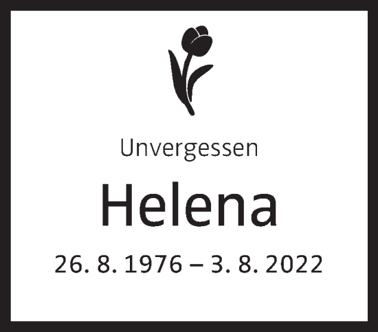 Traueranzeige von Helena Weber von OÖNachrichten
