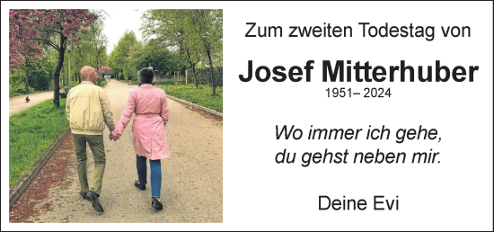 Traueranzeige von Josef Mitterhuber von OÖNachrichten